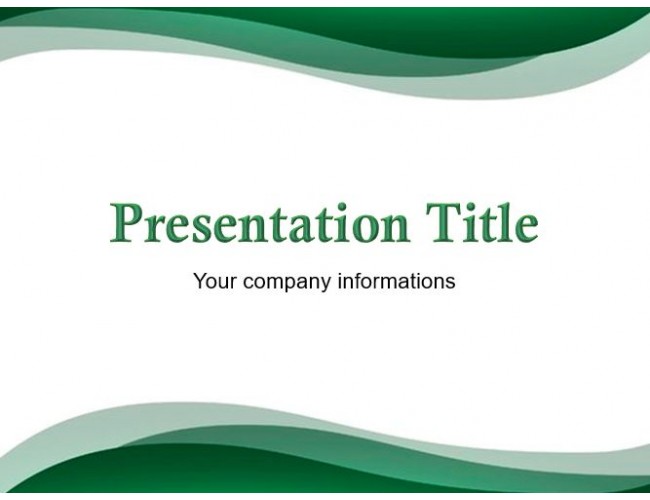 Free Green Abstract Powerpoint Template