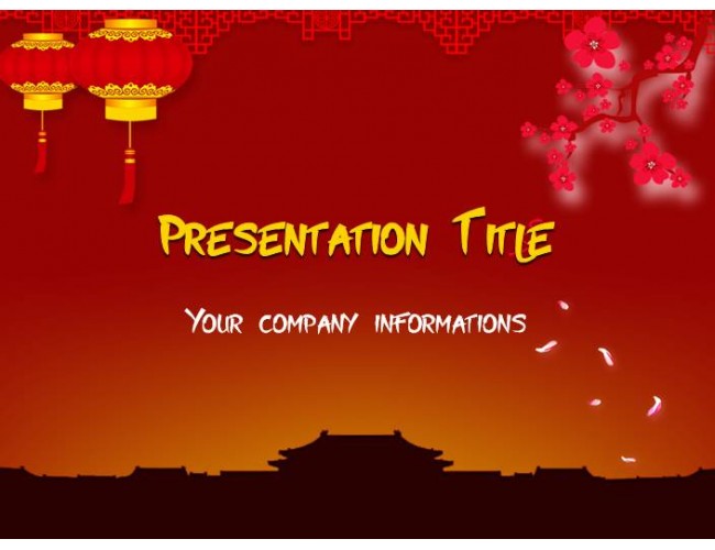 Free China Powerpoint backgrounds and template presentation