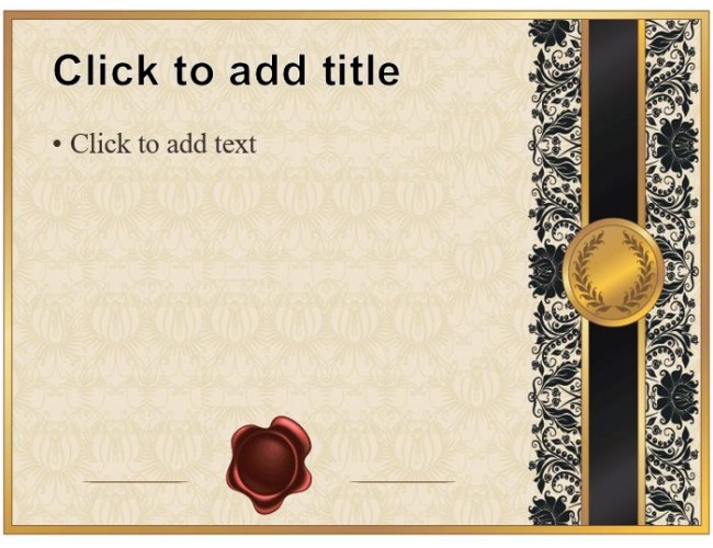 Certificate Free Powerpoint Template