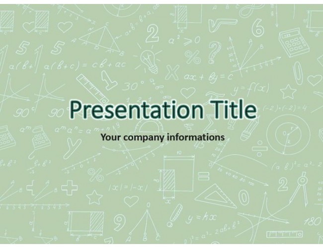 math-free-powerpoint-template