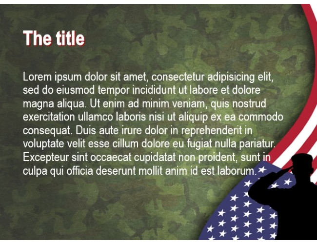 Free Veterans Day PowerPoint Template