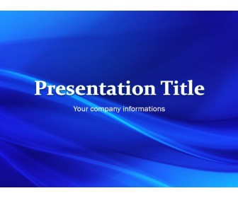 Simple Blue Waves - Free PowerPoint Template